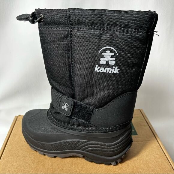 Kamik - Boy's Rocket Wide Black Boot - Size 12 Little Kid W - Picture 2 of 10